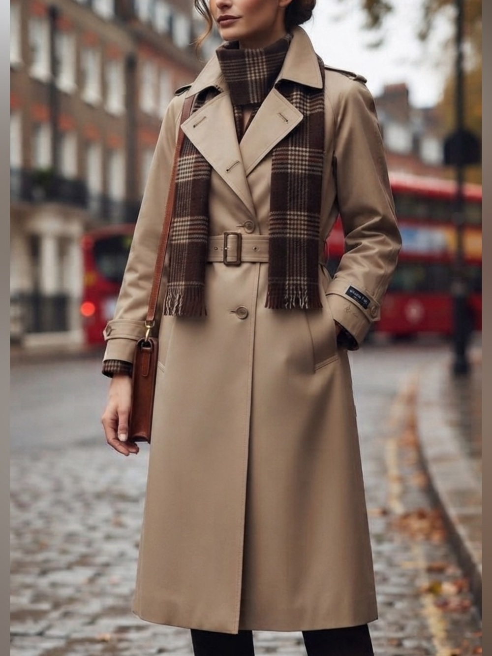 NWT VTG 60s London Fog Darcy Trench Plaid Zip Out Liner Scarf 12 USA Deadstock